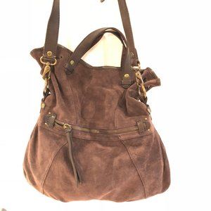 NWT Lucky Brand Suede Fold Over Cross Body Bag
